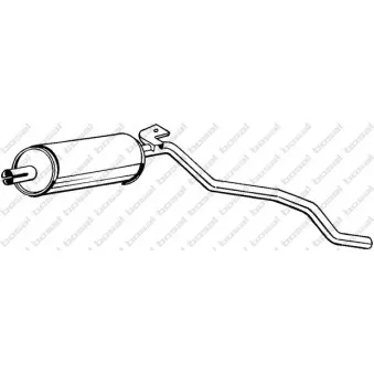 Silencieux central BOSAL 284-741