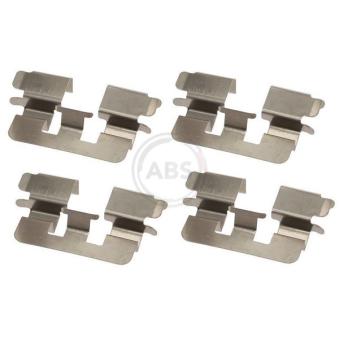 Kit d'accessoires, plaquette de frein à disque A.B.S. 1741Q pour SUZUKI KIZASHI 1.6 VVT-i - 110cv