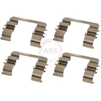 Kit d'accessoires, plaquette de frein à disque A.B.S. 1744Q