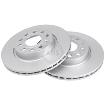 Jeu de 2 disques de frein avant A.B.S. 17522 pour FORD PUMA Blue E-Motion - 88cv
