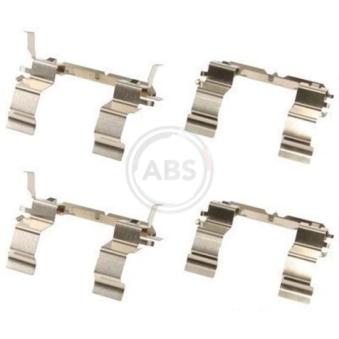 Kit d'accessoires, plaquette de frein à disque A.B.S. 1756Q pour SUBARU OUTBACK 3.0 - 245cv