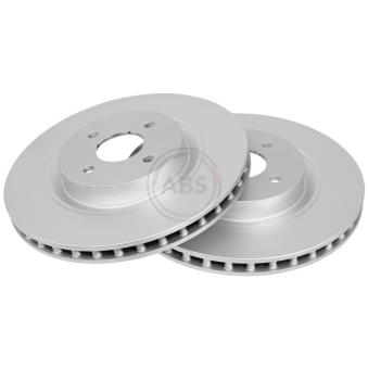 Jeu de 2 disques de frein avant A.B.S. 17575 pour FORD FOCUS RS - 215cv
