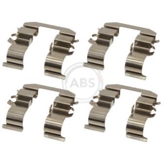 Kit d'accessoires, plaquette de frein à disque A.B.S. 1758Q pour SUBARU FORESTER 2.5 CRDi - 110cv