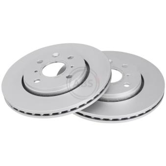 Jeu de 2 disques de frein avant A.B.S. [17591]