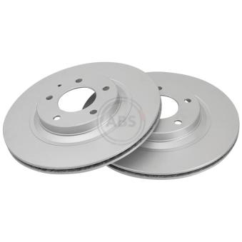 Jeu de 2 disques de frein arrière A.B.S. 17696 pour MAZDA RX 2.6 - 192cv