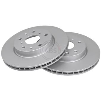 Jeu de 2 disques de frein avant A.B.S. 17707 pour MAZDA 3 1,5 VVTi - 110cv