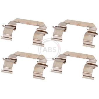 Kit d'accessoires, plaquette de frein à disque A.B.S. 1776Q pour HYUNDAI XG 1.7 CDTI - 110cv Kit d'accessoires, plaquette de frein à disque A.B.S. 1776Q pour HYUNDAI XG 1.7 CDTI - 110cv