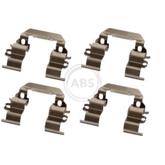 Kit d'accessoires, plaquette de frein à disque A.B.S. 1782Q pour CITROEN C4 SPACETOURER 1.2 - 86cv