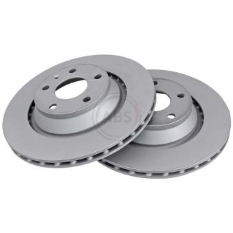 Jeu de 2 disques de frein arrière A.B.S. 17861 pour AUDI TT 2.5 TFSI quattro - 340cv