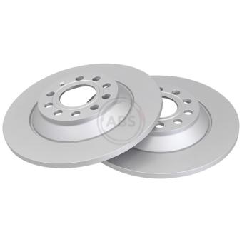 Jeu de 2 disques de frein arrière A.B.S. 17863 pour AUDI A6 2.7 TDI quattro - 163cv
