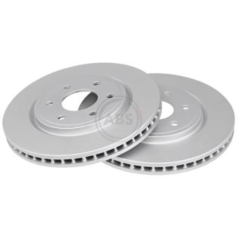 Jeu de 2 disques de frein avant A.B.S. 17887 pour NISSAN NP300 2.5 DCI 4x4 - 133cv
