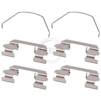 Kit d'accessoires, plaquette de frein à disque A.B.S. 1789Q pour MAZDA 6 1.6 - 110cv