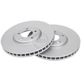 Jeu de 2 disques de frein avant A.B.S. 17923 pour JAGUAR XJ V6 3.0 - 238cv