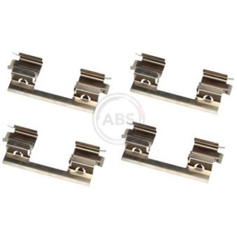Kit d'accessoires, plaquette de frein à disque A.B.S. 1798Q pour AUDI A6 1.5 DCI - 110cv