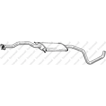 Silencieux central BOSAL OEM 1109222