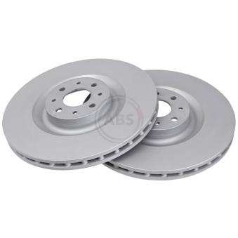 Jeu de 2 disques de frein avant A.B.S. 18016 pour LANCIA DELTA 1.8 - 200cv