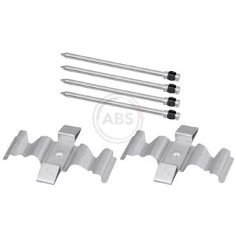 Kit d'accessoires, plaquette de frein à disque A.B.S. 1804Q pour MITSUBISHI GALANT E 200 Kompressor - 184cv