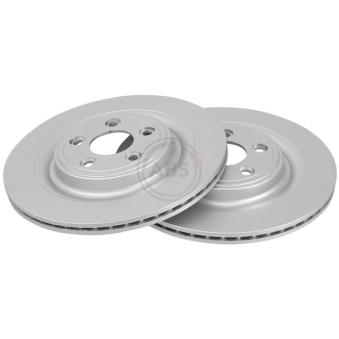 Jeu de 2 disques de frein arrière A.B.S. 18090 pour JAGUAR XF 4.2 Kompressor - 416cv