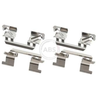 Kit d'accessoires, plaquette de frein à disque A.B.S. 1811Q pour HONDA INSIGHT 1.3 - 88cv