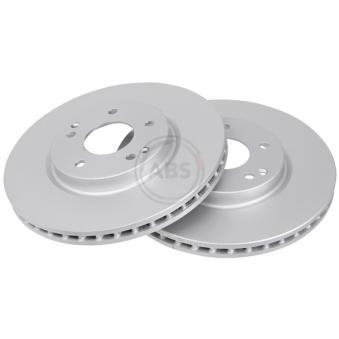 Jeu de 2 disques de frein avant A.B.S. 18219 pour SSANGYONG KORANDO 2.2 e-XDi - 178cv