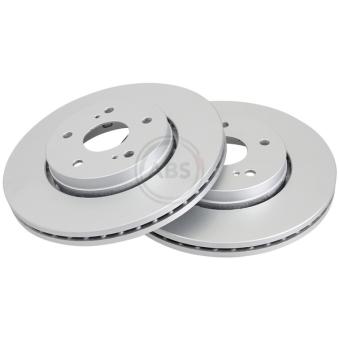 Jeu de 2 disques de frein avant A.B.S. 18286 pour SUZUKI KIZASHI 2.4 4x4 - 178cv