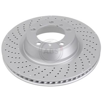 Disque de frein arrière gauche A.B.S. 18320 pour PORSCHE 911 3.0 Carrera S - 450cv