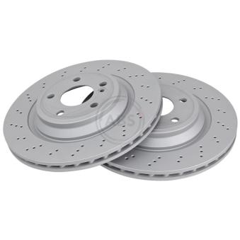 Jeu de 2 disques de frein avant A.B.S. 18343 pour MERCEDES-BENZ SL 500 - 455cv