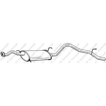 Silencieux arrière BOSAL 285-027