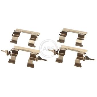Kit d'accessoires, plaquette de frein à disque A.B.S. 1842Q pour CITROEN C4 X 1.6 16V - 110cv