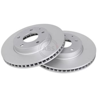 Jeu de 2 disques de frein avant A.B.S. 18438 pour MAZDA CX-3 1.5 D - 105cv