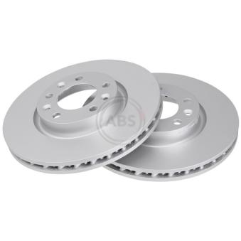 Jeu de 2 disques de frein avant A.B.S. 18442 pour AUDI A3 Astra-e - 156cv