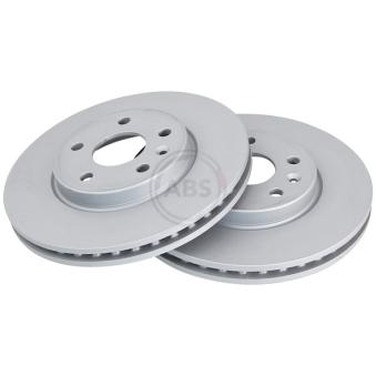 Jeu de 2 disques de frein avant A.B.S. 18525 pour OPEL AMPERA EV150 - 204cv