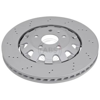 Jeu de 2 disques de frein avant A.B.S. 18605 pour CUPRA LEON 2,0 TSI - 300cv