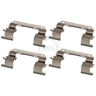 Kit d'accessoires, plaquette de frein à disque A.B.S. 1866Q pour VOLKSWAGEN PASSAT 2.0 - 170cv