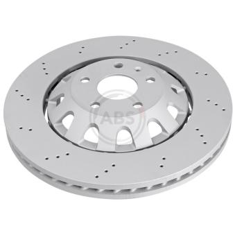 Jeu de 2 disques de frein avant A.B.S. 18684 pour AUDI A3 RS3 quattro - 340cv