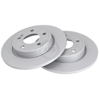 Jeu de 2 disques de frein arrière A.B.S. 18763 pour MERCEDES-BENZ CLASSE A A 200 - 150cv