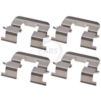 Kit d'accessoires, plaquette de frein à disque A.B.S. 1924Q pour OPEL SINTRA 1.6 CRDi 110 - 110cv