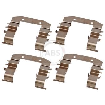 Kit d'accessoires, plaquette de frein à disque A.B.S. 1937Q pour KIA CEED 1.4 CRDi 90 - 90cv