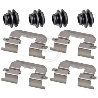 Kit d'accessoires, plaquette de frein à disque A.B.S. 1980Q pour VOLKSWAGEN SCIROCCO Cooper S - 192cv Kit d'accessoires, plaquette de frein à disque A.B.S. 1980Q pour VOLKSWAGEN SCIROCCO Cooper S - 192cv