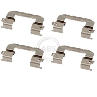 Kit d'accessoires, plaquette de frein à disque A.B.S. 2007Q pour OPEL SINTRA 1.6 CRDi 110 - 110cv