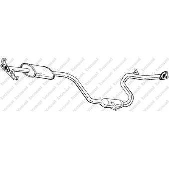 Silencieux central BOSAL 285-279