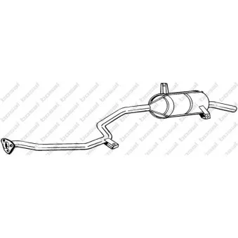 Silencieux arrière BOSAL 285-777