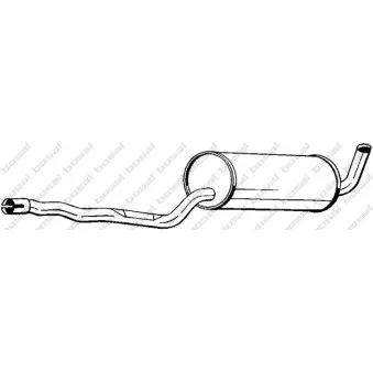 Silencieux central BOSAL OEM 1332534