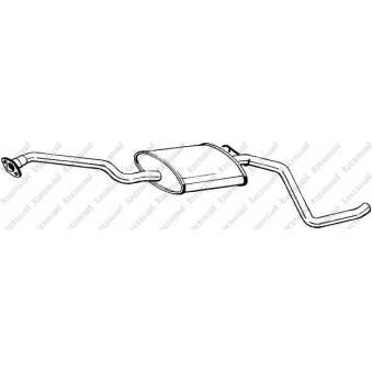 Silencieux central BOSAL OEM 6677958
