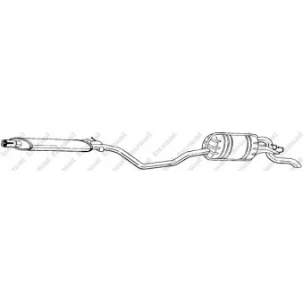BOSAL 286-137 - Silencieux arrière