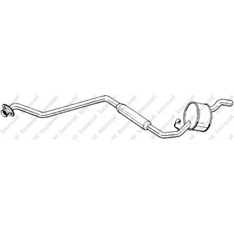 Silencieux central BOSAL OEM 7663334