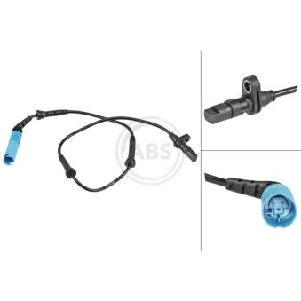 Capteur, vitesse de roue A.B.S. 30059 pour BMW Série 3 330 xi - 231cv