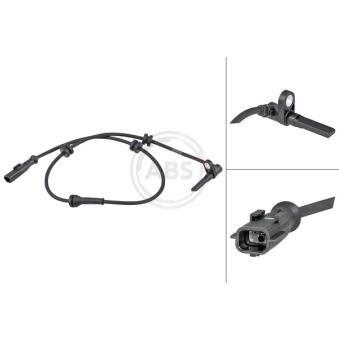 Capteur, vitesse de roue A.B.S. [30207]