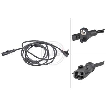 Capteur, vitesse de roue A.B.S. 30218 pour BMW Série 3 0.9 TCe 95 - 92cv