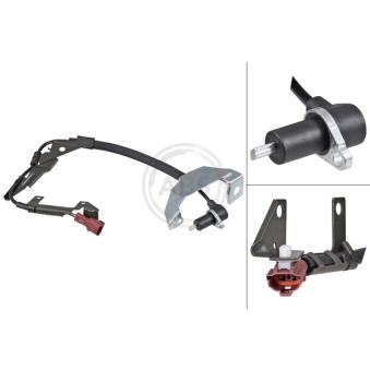 Capteur, vitesse de roue A.B.S. 31087 pour ISUZU TROOPER 3.5 V6 24V AWD - 215cv